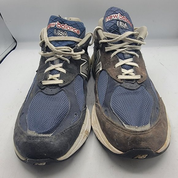 New Balance 990 Mens 11 Blue Sneakers Shoes Athletic Low Top Lace Up USA M990NV3 main image 12